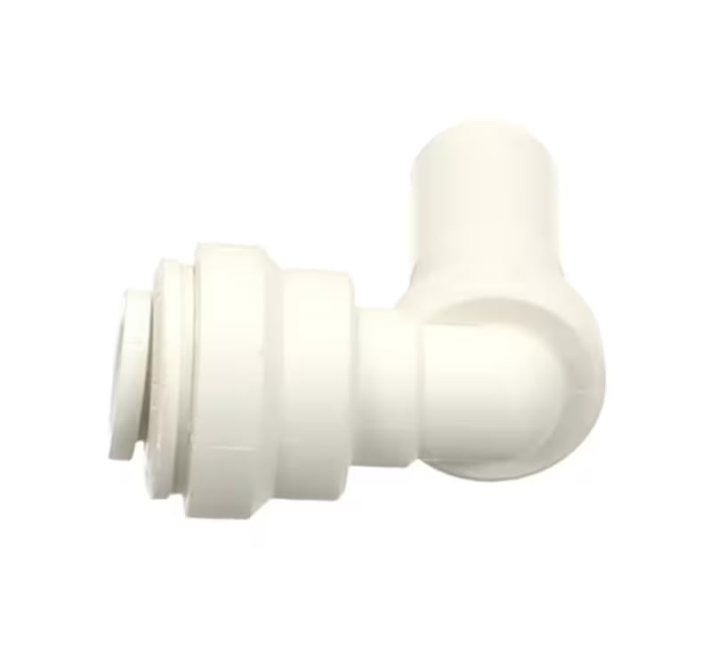 Fits Follett 13 EF Elbow, 90 Degree Fitting, 1/4" Tube x 3/8" Stem, Polypropylene for HCC1000A, HCC1000W, HCD1000N