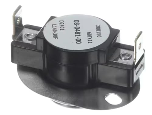 Fits Berner International 200150 T-O-D 60TX11 08-0481-00 D2401 L140-30F Thermal Cutout/Hi Limit Thermostat, L140-30F, Auto Reset