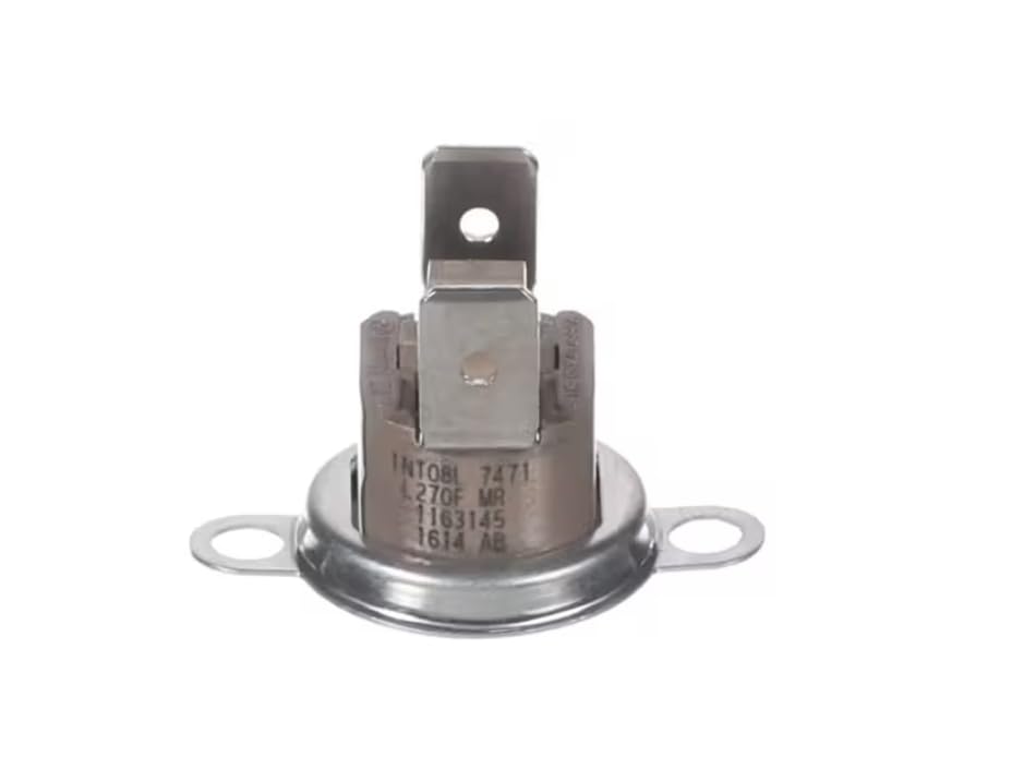 Fits York INTO8L 7471 L270F 1614 AB Hi Limit Thermostat, 175F, Normally Open, Manual Reset for D5CE048A58BD, V33AS5436KCAAL0001, NS-20C00EWCAA2