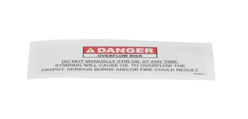 Fits Henny Penny 96882C Label/Decal, Danger, Do Not Manually Stir for PXE-100