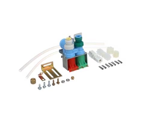 Dual Water Inlet Valve – Compatible with Whirlpool N-86-QC N, K-75384, 2188778 Refrigerator Valve, 120V