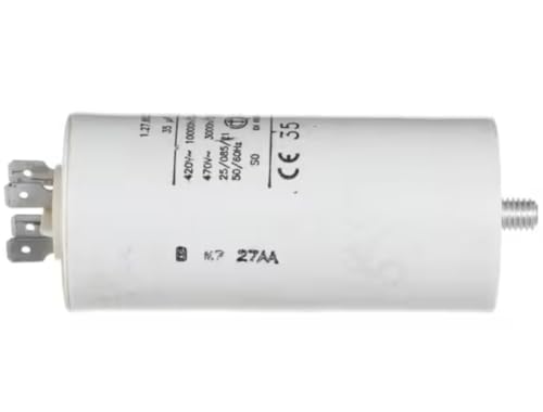 Fits Univex B K7 27AA 35 uF +/-5% 420V~ 10000h/ Class B 470V~ 3000h/CLASS C 25/085/21 60252-1 Capacitor, 470 Volt, 50/60HZ