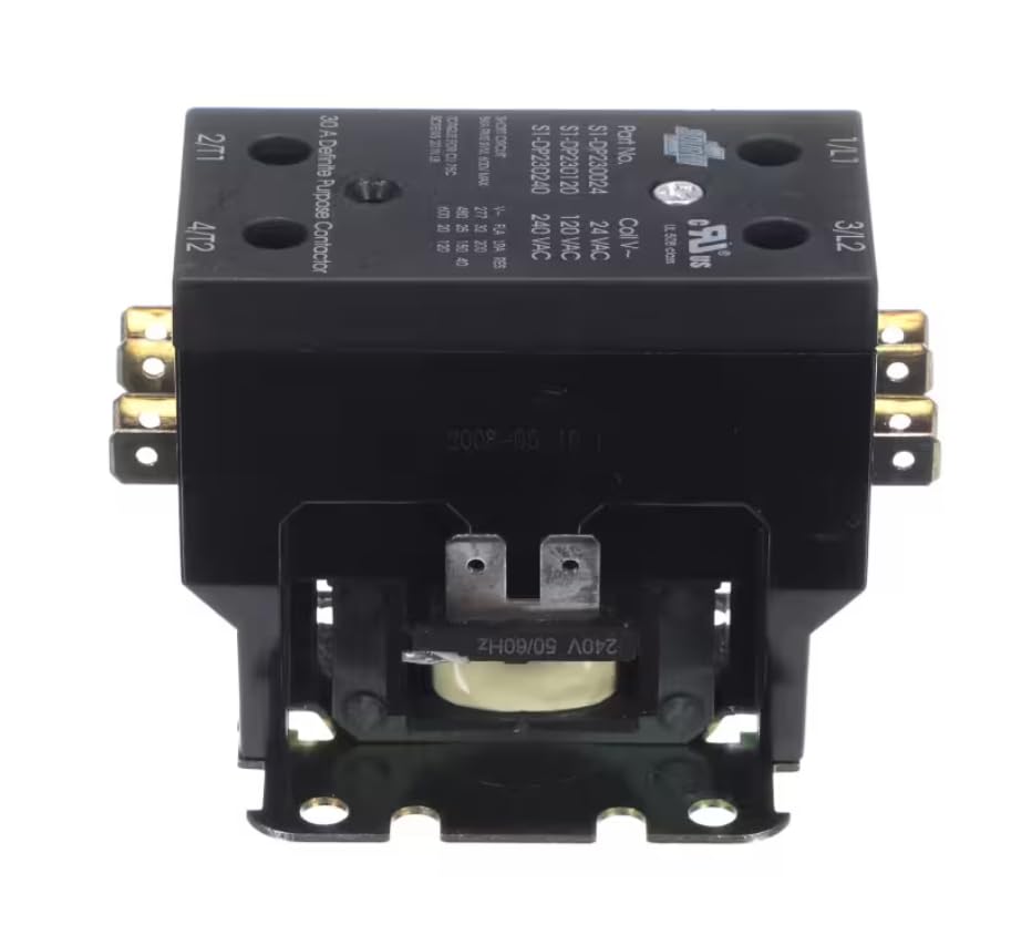 Fits York S1-DP230024 S1-DP230120 S1-DP230240 UL 508 Contactor, 240 Volt Coil, 30 Amp, 2 Pole