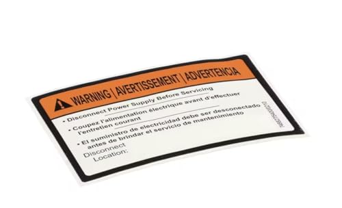 Fits Jackson 748827/5400/0210 Decal, Warning Disconnect Power for 200, 200B, 200LT