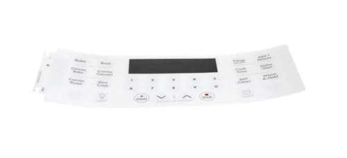 Fits Electrolux Professional 316655003 REV C Overlay,Clock,White