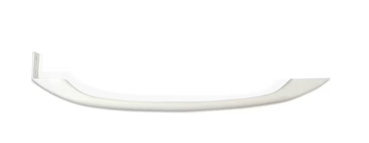 Frigidaire 218428101 Door Handle, with Mounting Block and Screw, White, Refrigerator