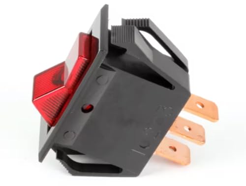 Fits Nemco 10A 250VAC 15A 125VAC 3/4HP 125-250VAC Rocker Switch for 6301, 6301-18, 6301-18-SS