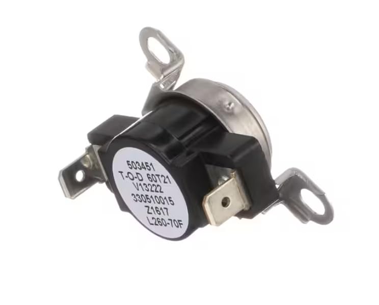 503451 V13222 330510015 Z1617 L260-70F High Limit Thermostat, Dryer