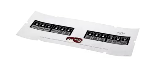 Fits Pitco A6110201 B Overlay, Control Panel, Live Maine Lobster