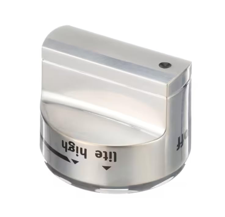 W10892252 Knob, Burner, Stainless, Off/Lite/Hi/Med/Lo