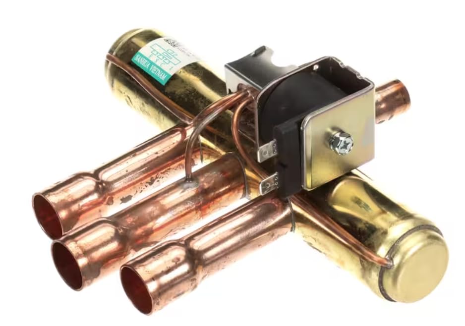 Fits Carrier HVAC SHF-4-10FA4 AC24V 2143955605 SHF-14-46-CA Reversing Valve, 4-Way, 1/2" x 3/4" ODF, 24VAC, 50/60HZ for 50VT C36 60, 50VT C36 30, 50VT C36 50