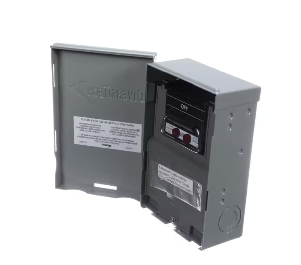 Fits Lennox E198124 Disconnect Switch, Fused, 2 Pole, 30 Amp
