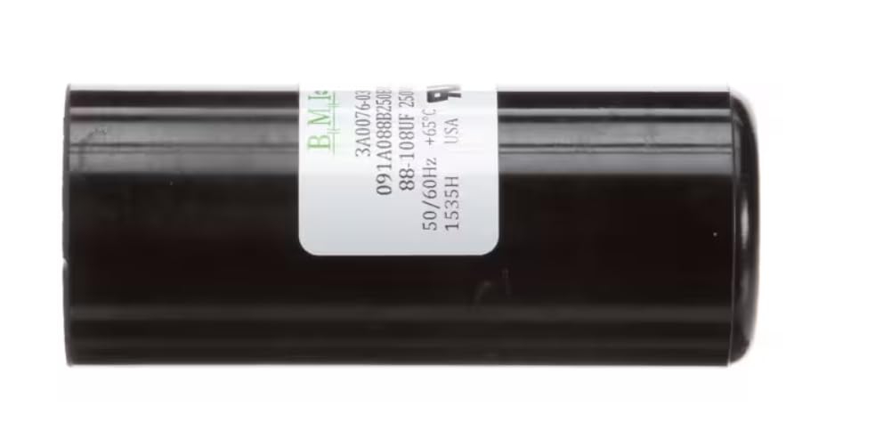 BMI 1535H Start Capacitor, 88-108uF, 250 Volt, 50/60HZ for KML-600MWF, KML-400MAE, KM-500MRE