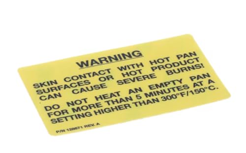 Fits Groen 128671 REV.A Warning Label, Hot Surface