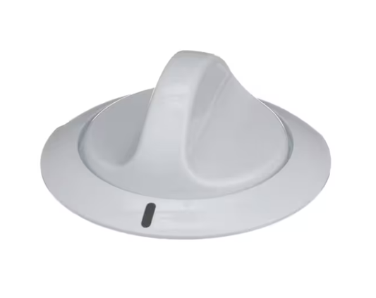 Frigidaire 134011703 Timer Knob, White with Gray Indicator Line, Dryer
