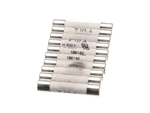 Fits Convotherm 500V T 10 A Fuse, 500V, 10A, 6.3 x 32MM, Pack of 10 for C4ED-10.10EB, C4ED-10.10EB, C4ED-10.10ES