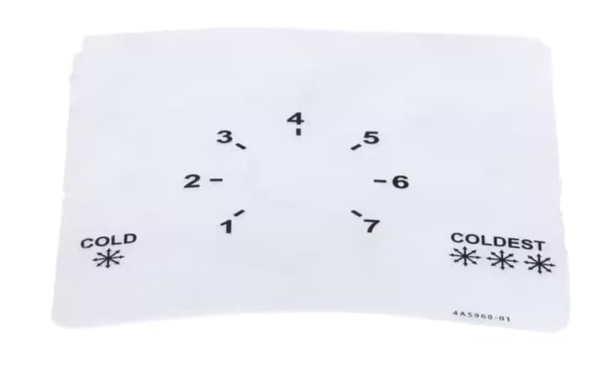4A5960-01 Label, Dial Plate for CRMR27-12MD, CRMR36, CRMR36-10