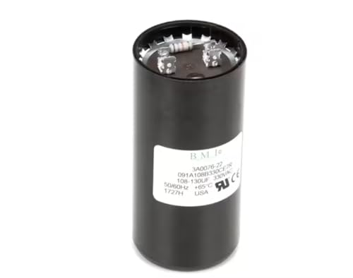 Fits Hoshizaki BMI 1727H Start Capacitor, 108-130uF, 330VAC, 50/60HZ for KMD-860MWJ, FD-1001MRH-C, F-1001MLH