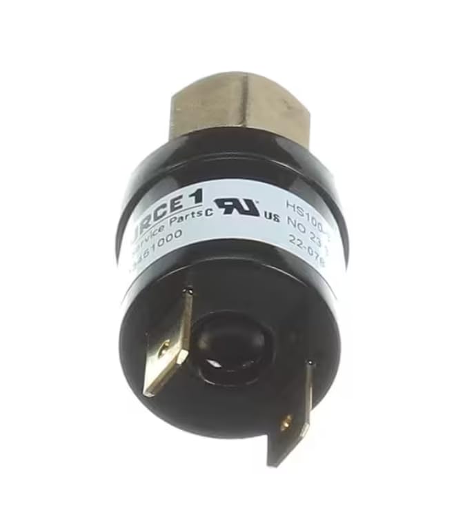 Fits York S1-02533451000 HS100-388-0692-S 22-078 Pressure Control Switch, 23/38 PSIG (O/C), 1/4" Female Flare for 1FK0401, 1HA0408, 1HA0409