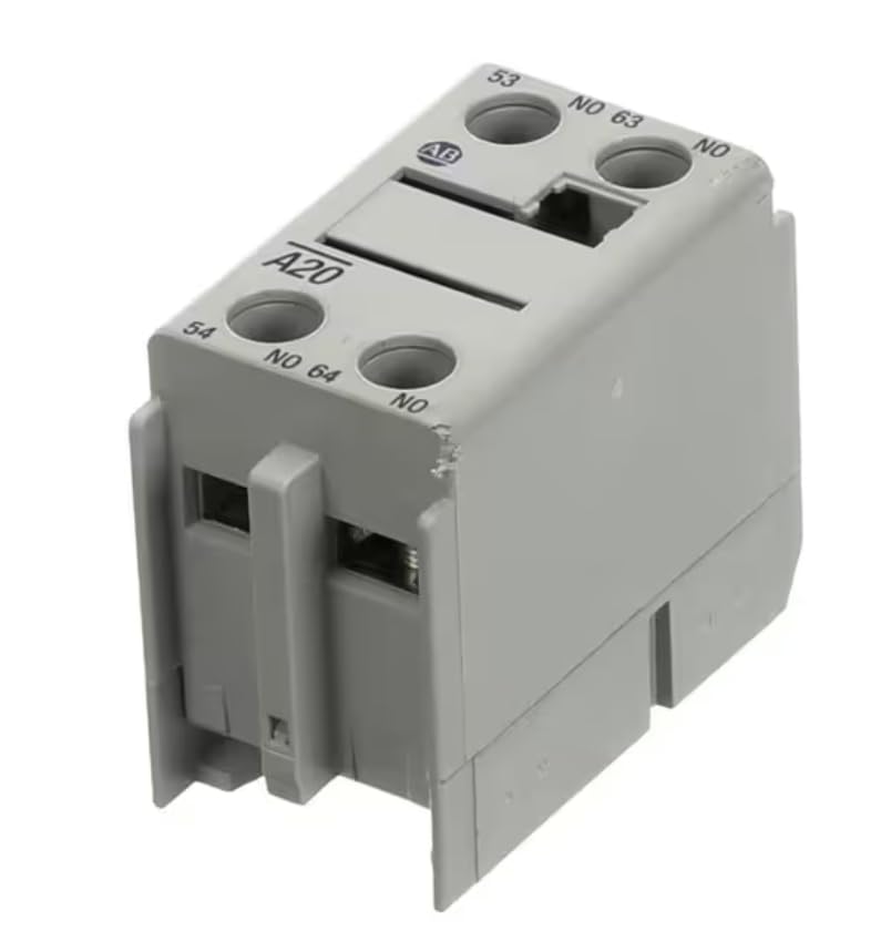 Fits Vogt Ice A20 100-F 60947-5-1 728B 600V 10A A600 Q600 3020 1849 19 Top Mount Auxiliary Contact, 5A, 2 Normally Open, P112F Series, P118F Series, P18XT Series