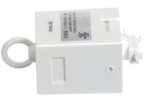 AC 120V 60Hz 7A Track Pendant Adaptor, White for DL Series