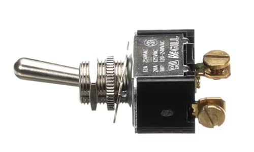 1620 R 90_0001N Toggle Switch, SPST, 250V, 125V, 120-240V, 12/20A, 1 HP