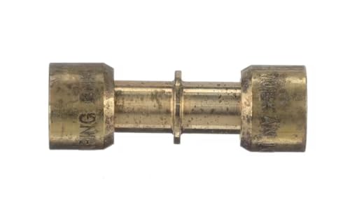 6NK Tubing Connector, 6MM x 6MM, Brass, Refrigerator for CDE06RP2NCS1, CDE06RP3NCD1, CQE28DM5NBS5