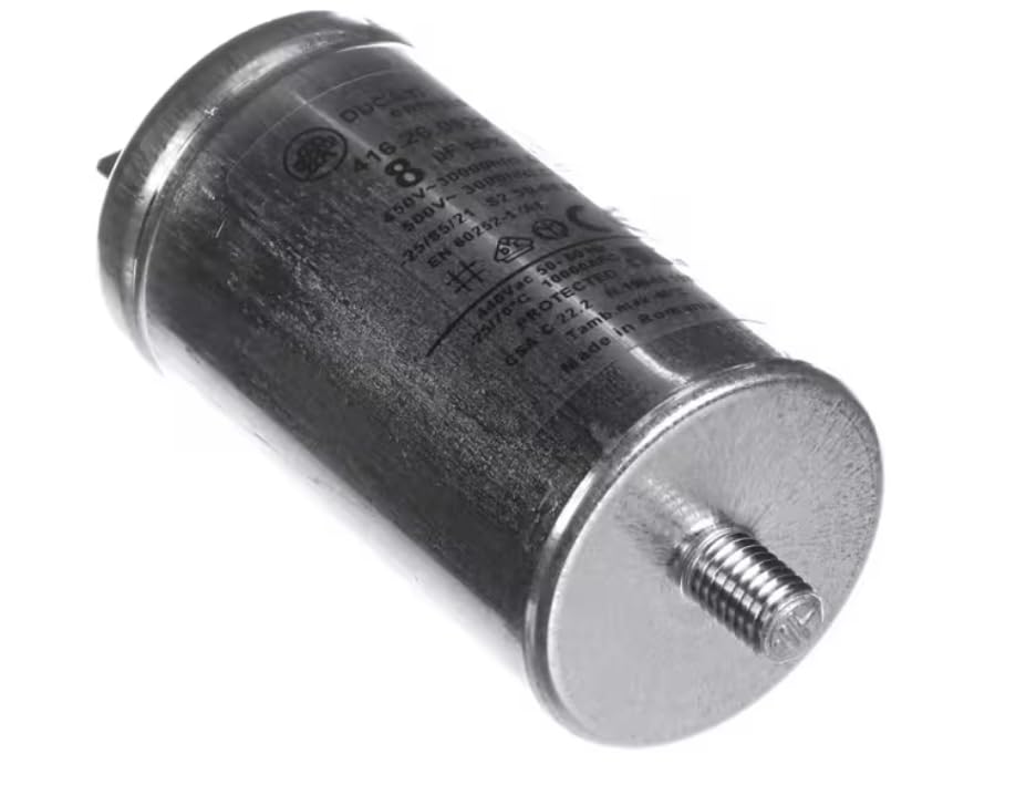 Fits Carpigiani 416.26.0929 CSA C22.2 N. 190-M 19858 uF +/-5% Capacitor, 8uF, 50/60HZ for K3, K3B