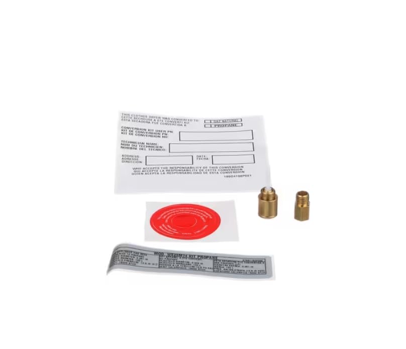 189D4198P001 27881153P002 Gas Conversion Kit, Natural to Propane, Washer-Dryer Combo for GUD27GESN0WW, GUD27GESNWW, GUD27GSPM0DG