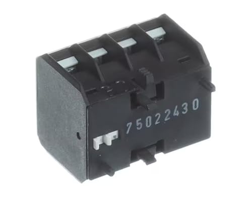Fits Electro Freeze 75022430 BGX10... 60947-5-1 A001011 BGX1020 Auxiliary Contact, Normally Open (2), Ui 690V, Ith 10A