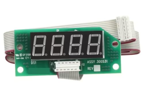 Fits Cooktek GF201D 1841 300531 Display Board with 36" Ribbon Cable, LED, Rear