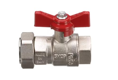 Fits Electrolux Professional PN50 5MOP 1810 DN20 CW 617N Drain Valve, 3/4" x 1" for E7PCED1KF1, E7PCED1KFP, E9PCEDRMC0