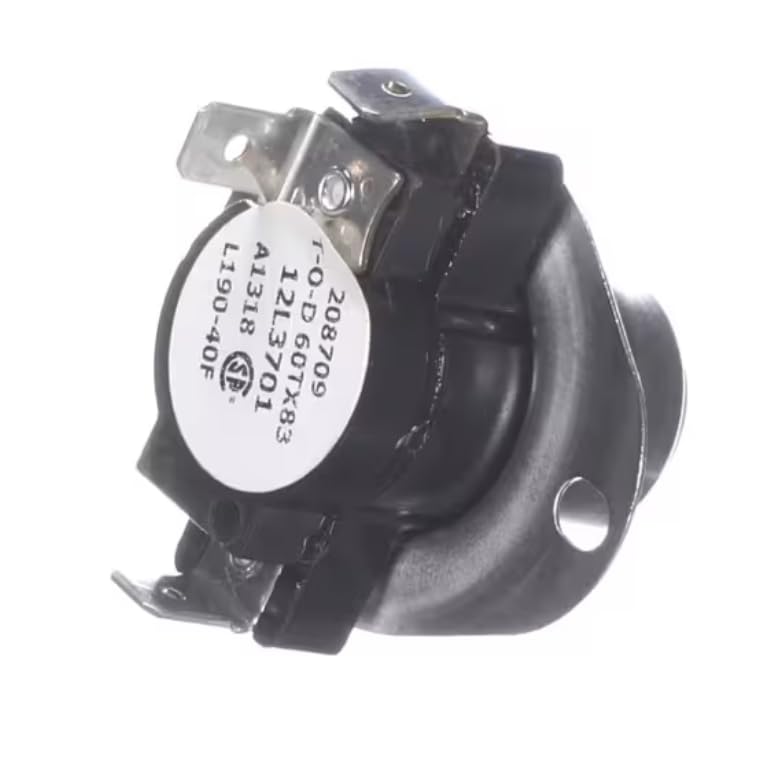 Fits Lennox 208709 60TX83 12L3701 A1318 Limit Switch, Auto Reset, 190-40F for LGA100S-01, LGA088H-01, LGA088S-01