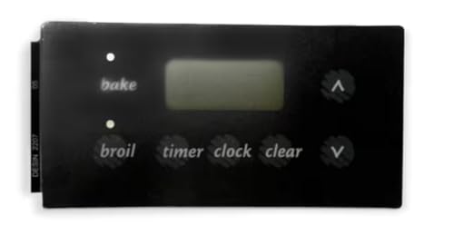 2207 05 Overlay, Control Board, Biack