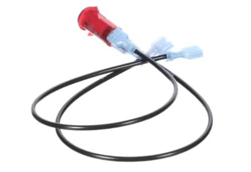 Fits Omcan 2316 125V Indicator Light with Wire Leads, Red, 125 Volt, Round