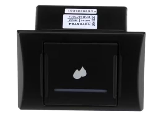 Fits Rancilio 10705784 00292 5/22 EDB1807E01 VDS08039E01 Push Button, Water, Black for Classe 7 E Compact, Classe 7 E Tall, Classe 7 S Compact