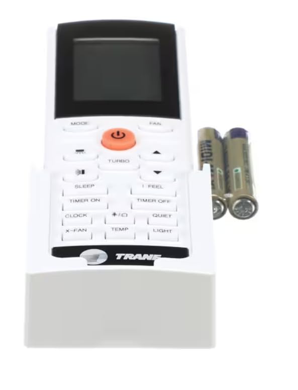 Fits Trane Mode Fan Sleep I Feel Timer ON Timer Off Clock Quiet X-Fan Temp Light Trane Remote Control with Digital Display, Wireless for 4MXW1609A10N0AA, 4MXW1612A10N0AA, 4MXW1618A10N0AA