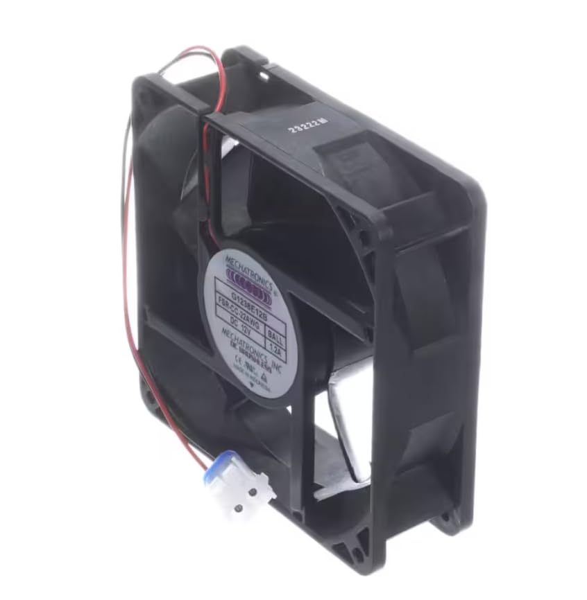Fits Structural Concepts DC 12V Axial Fan with Wire Lead & Connector, 12VDC, 1.2A