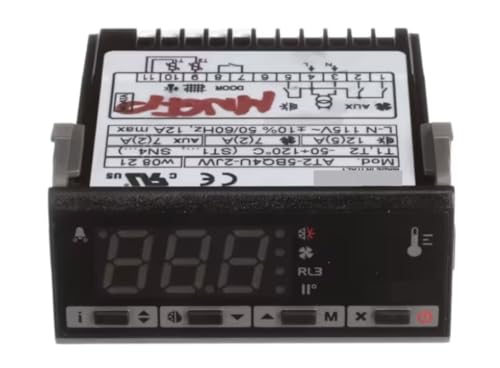 Fits Master-Bilt w 08 21 MNGFP L-N 115V~ 50/60HZ 12A max Digital Controller, LAE AT2, GFP48