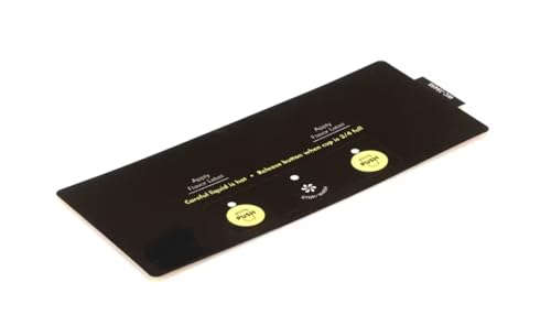 Fits Wilbur Curtis WC-39498 CAFEPC-2 Label, Assembly Control, Panel Smart for CAFE PC2, CAFEPC2CS10000, CAFEPC2CL10000