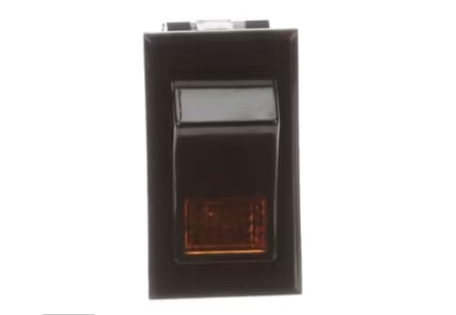 Fits Hobart 10A 250VAC 15A 125VAC 1/2HP 1540R Switch, Rocker, Lighted, SPST, Power On/Off, 240V for C54A, C44AW, C44A