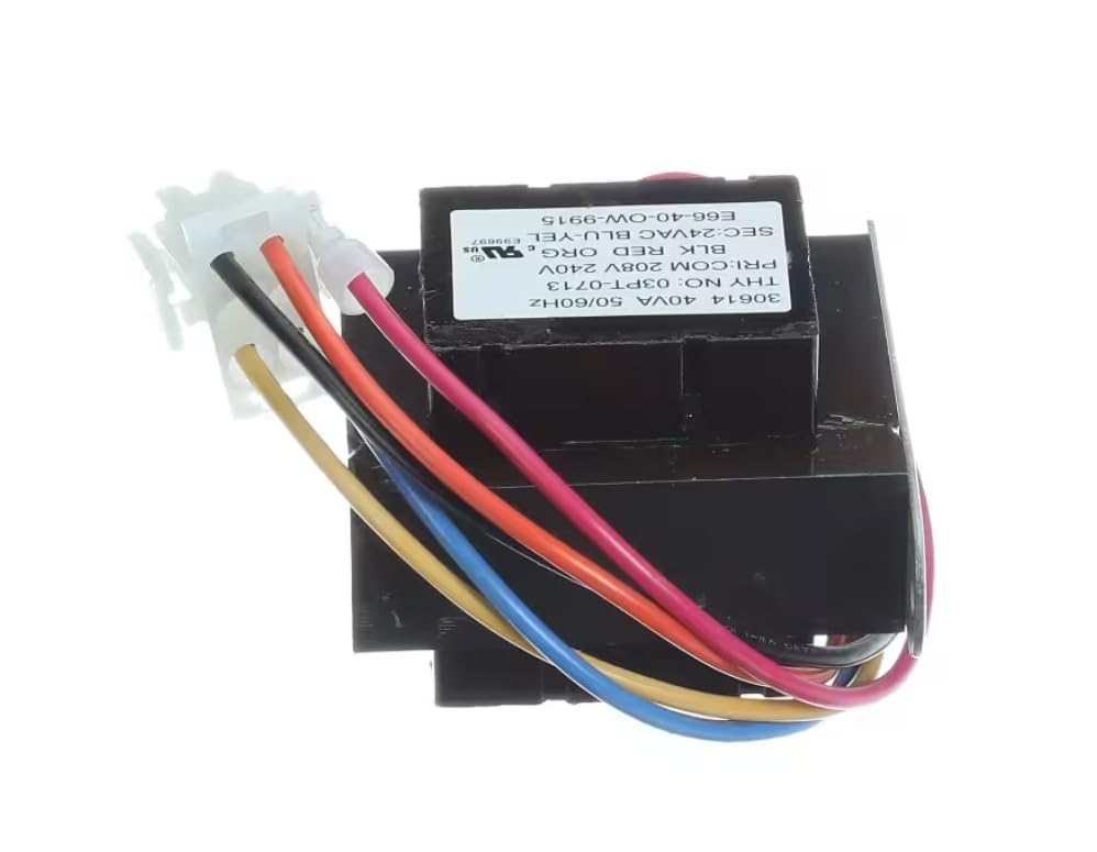 Fits Henny Penny 03PT-0713 E99697 Transformer with Wire Leads & Plug, 208/240V to 24VAC, 50/60HZ, 40VA for 690, OFG-390, OFG-39X