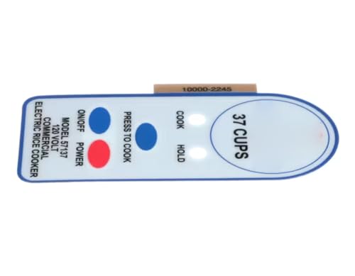 Fits Town Food Service 57137 120 Volt 10000-2245 Label, Ricemaster
