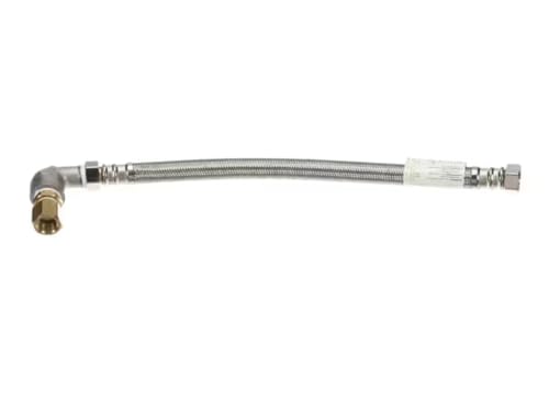 Fits Doyon B1H18 Flex Hose, Water, 18", Stainless Steel Braided