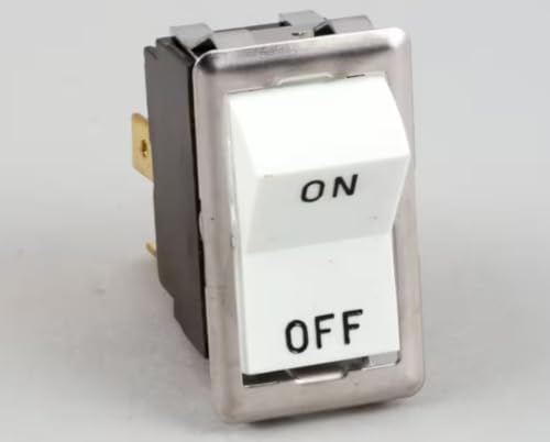 Fits Blodgett 1239 R Rocker Switch, White, On/Off, DPST for DFG-100, DFG-200, SHO-100-G