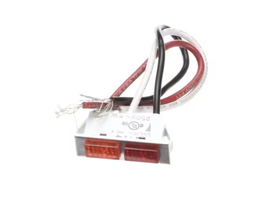 Fits Vulcan Hart 1032 Indicator Light, Dual, Red/Amber, 240V for 02/48, 02/90, 02/96