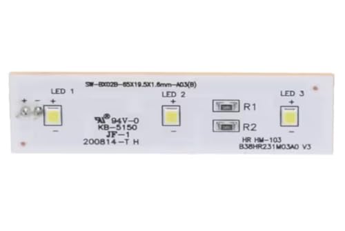 Fits Magic Chef 94V-0 KB-5150 JF-1 HM-103 V3 LED Light Strip Bar, 3 LED's, Refrigerator for HMDR1000BE, HMDR1000ST, HMDR1000WE