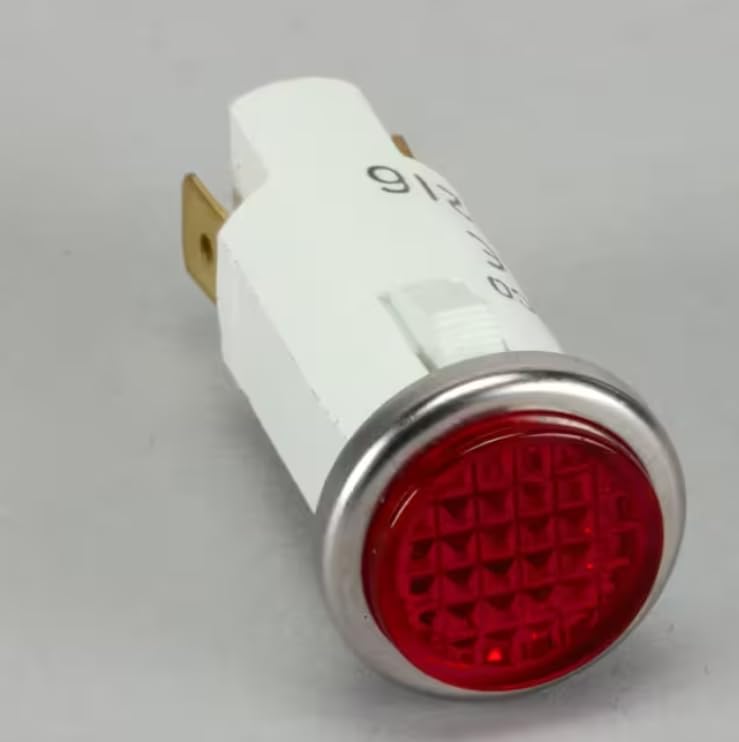 Fits AccuTemp 5W I2I6 Indicator Light, Pilot, Red, Neon, 250V for S SERIES, E62083D100, S62083D120