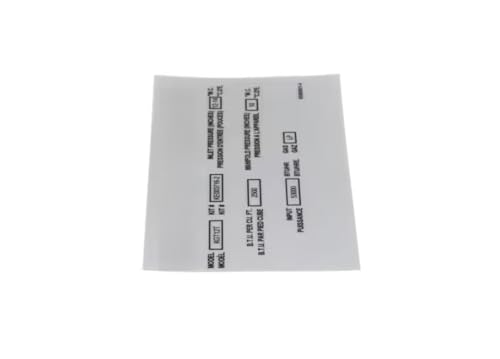 Fits Cleveland KE603911-4 Label, Conversion Natural Gas to Liquid Propane, KGT12T