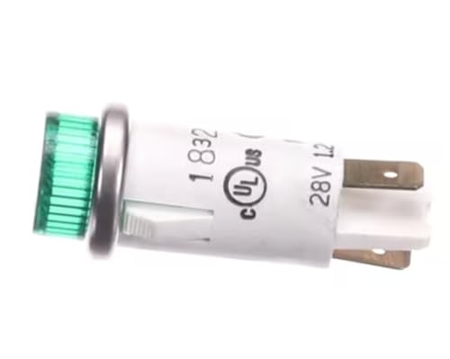 Fits Crown Steam 1832 28V 1.2W Indicator Light, Ignition, Green, 24V for BCH-30G, BCH-40G, ETP-10G